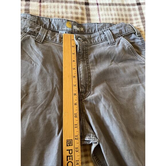 Carhartt Men’s Pants 36x31 Gray Relaxed Fit Canvas Utility Workwear Pant Outdoor - Picture 6 of 13